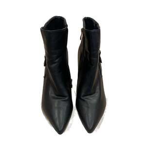 Vero Cuoio Black Leather Ankle Boots- Metric size 240